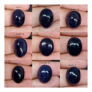 Cabujón de zafiro azul precioso AAA/piedra preciosa de zafiro azul/forma ovalada/zafiro liso/espalda plana/piedra preciosa suelta/zafiro azul