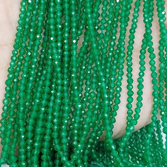 Perlen Natürliche Jade Olivefarben 8 Mm 20 Stück