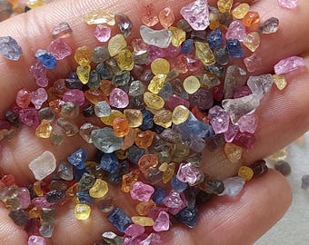 100% Natural Untreated Sapphire Rough/Mix Sapphire Rough/Multi Sapphire Rough stone/Precious Raw/Wholesale Sapphire Raw/3-6 Mm/25 Piece/2030