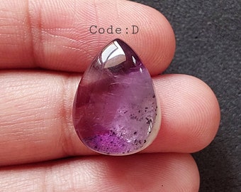 AAA Natural Tripche Amethyst Cabochon/Amethyst Cabochon/Amethyst Gemstone/Tripche Cabochon/Pear shape Amethyst Cabochon/Flat Back Amethyst
