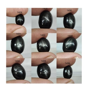 Excelente cabochão de diopsídio de estrela preta/formato oval/jóias de estrela preta/pedra preciosa de estrela preta/pedra preciosa solta/preço de atacado