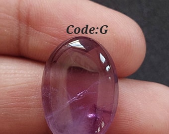 Natural Tripche Amethyst Cabochon/Amethyst Cabochon/Amethyst Gemstone/Tripche Cabochon/Oval shape Amethyst Cabochon/Flat Back Amethyst
