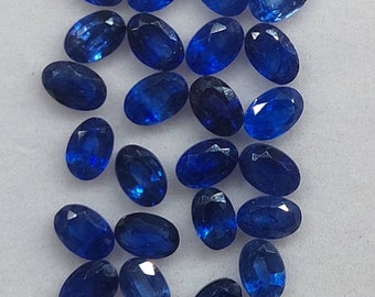 6x4 Mm Natural Blue Sapphire Cut Stone Blue Sapphire Faceted Cut Stone Blue Sapphire Gemstone Oval Shape Loose Gemstone Whole Sale Price