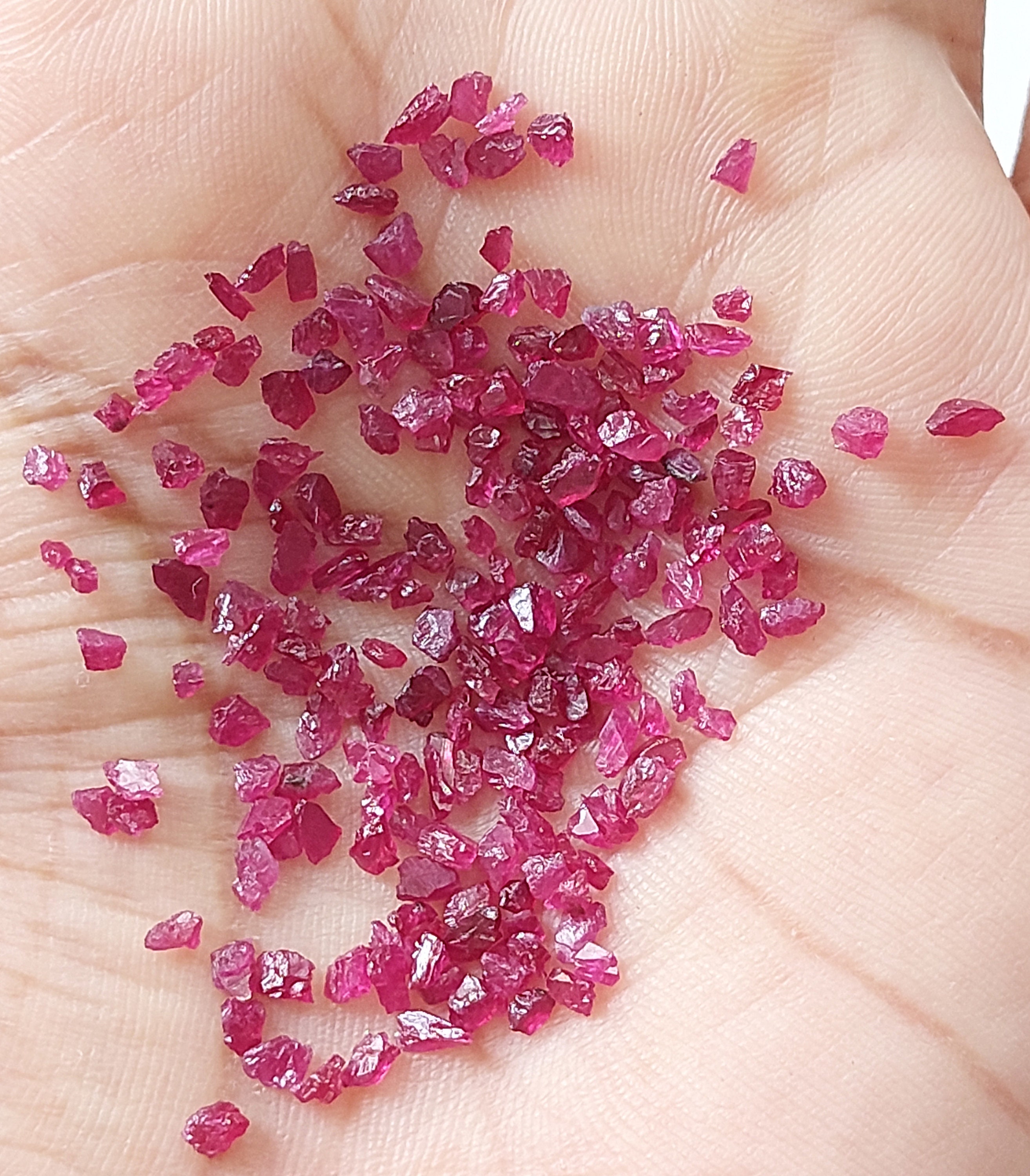 Lot de cristaux de rubis bruts 17,7 g, Winza Tanzanie - France