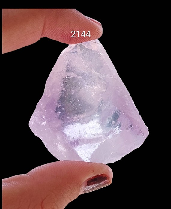Natural Lavender Quartz Raw Gemstone: Purple Girasol Rough (207.80