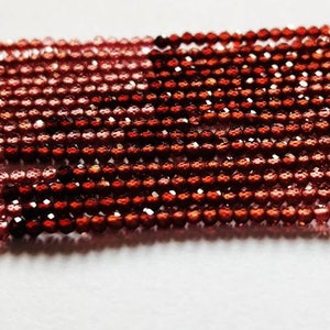 Natural Garnet Faceted Rondelle Beads: Multi Color Gemstone, 2mm 13 Inch Strand