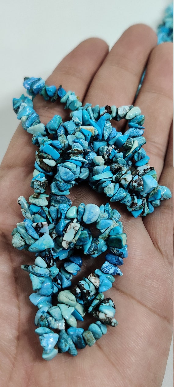 Turquoise clearance chip necklace