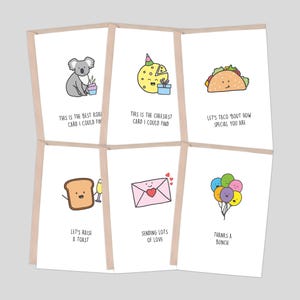 All Sorts Collection | 6 Greeting Card Pack (Bulk Cards, Card Bundle, Card Set, Assorted Cards, Funny Card, Pun Card, Cute Card)
