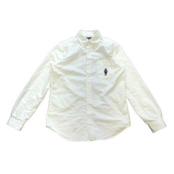 Ralph Lauren Polo Bear White Button up 