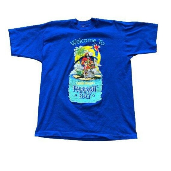 Captain Morgan's Parrot Bay Blue T-Shirt - Size XL - image 1