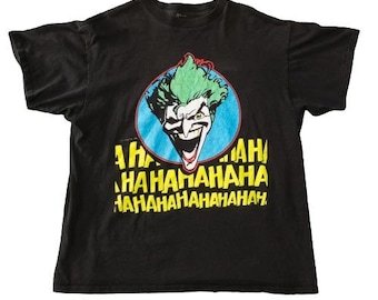 Joker HAHAHA Zwart Vervaagd T-Shirt - Maat XL