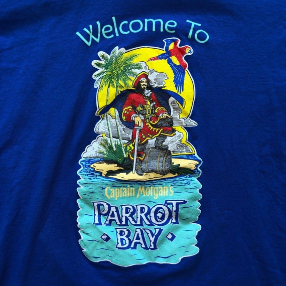 Captain Morgan's Parrot Bay Blue T-Shirt - Size XL - image 2