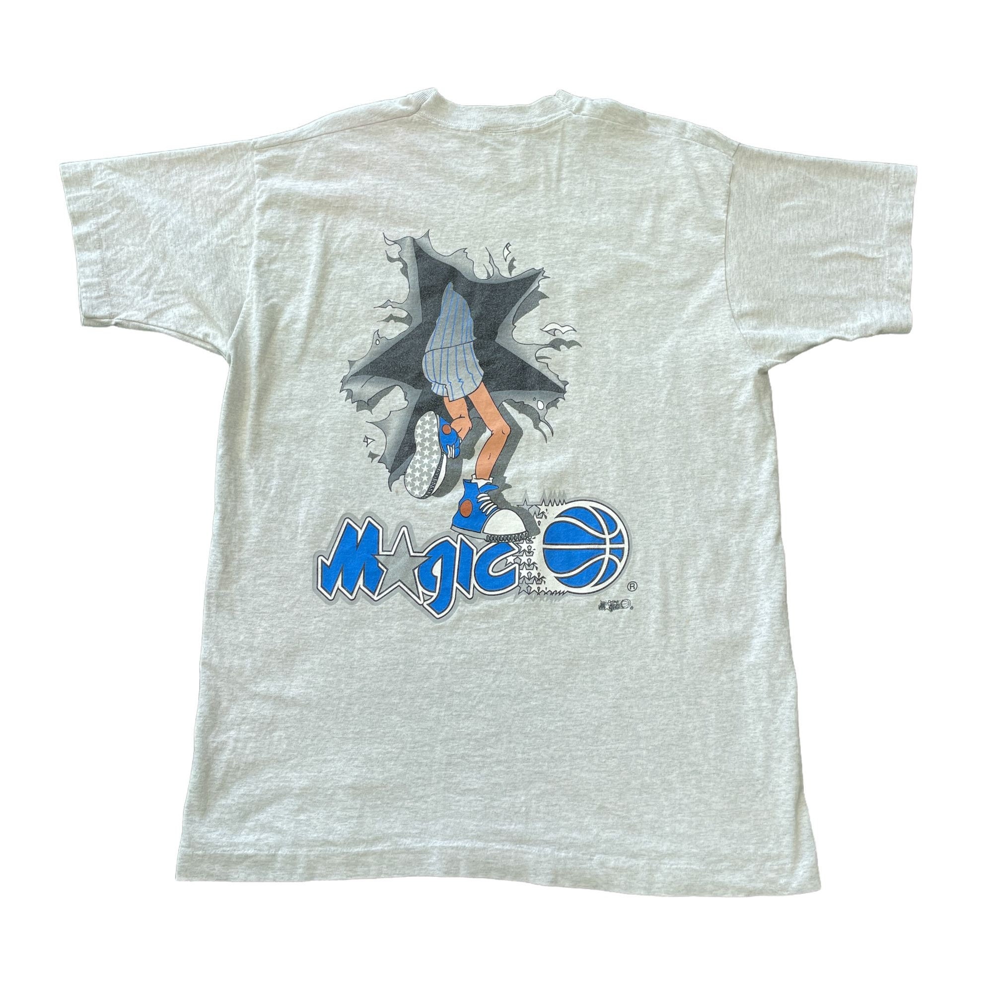 Vintage Nutmeg Orlando Magic Wizard Double Sided Grey T-shirt - Etsy