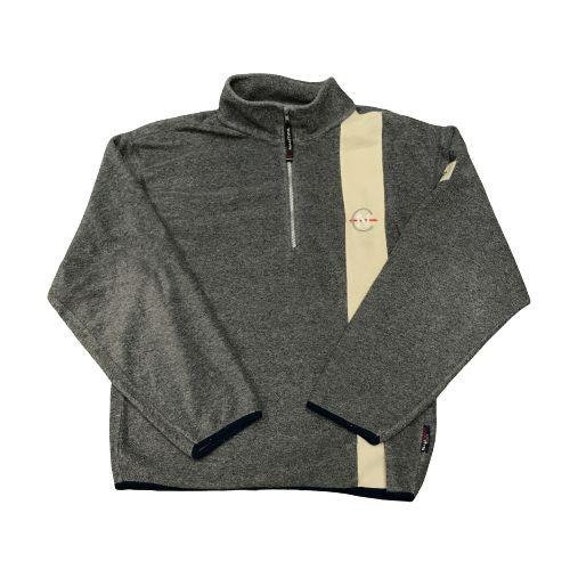 Nautica Competition Grey Fleece 1/4 Zip Sweater -… - image 1
