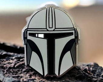 The Mandalorian Mando Helmet Hard Enamel Pin Lapel Badge