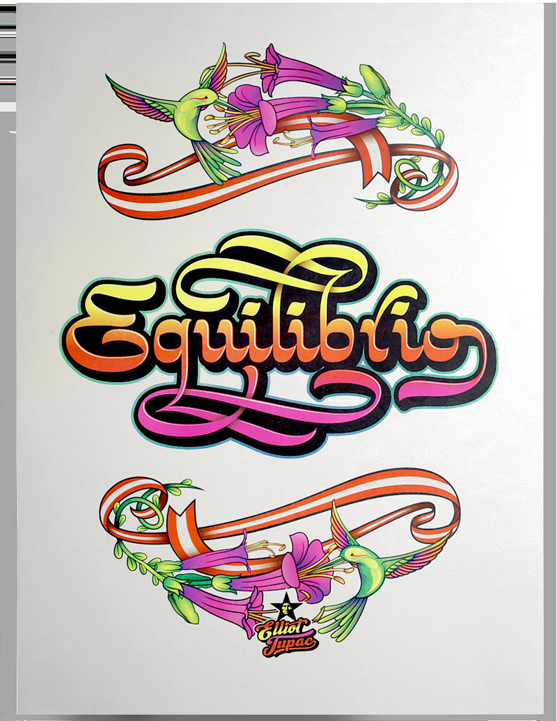 Peruvian Lettering Eliot Tupac Logo Latino Power!yeah! . Elliot Tupac