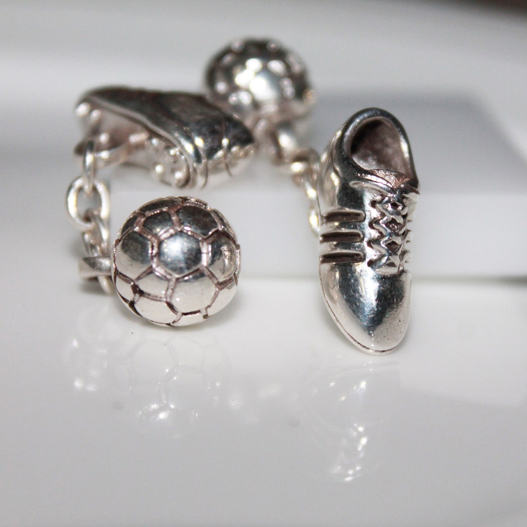 SOCCER BALL Cufflinks Solid 925 Silver Cufflinks Sports Ball Etsy