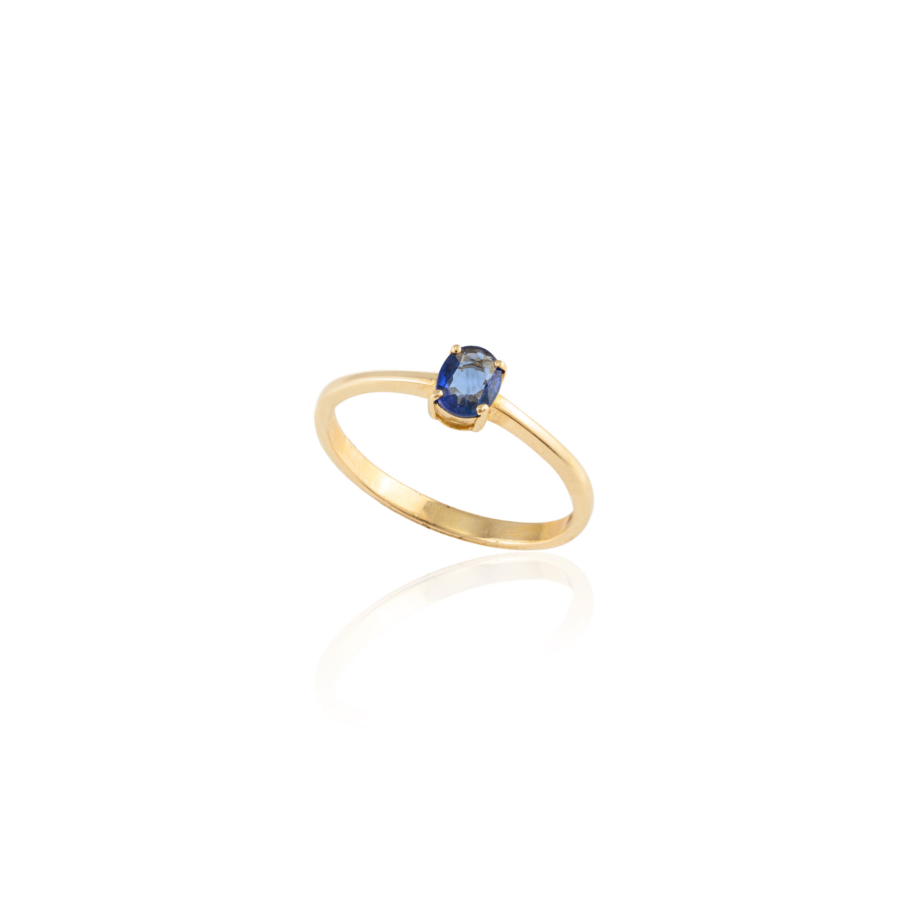 Delicate 22K Gold 2CT Blue Sapphire Ring – Andaaz Jewelers