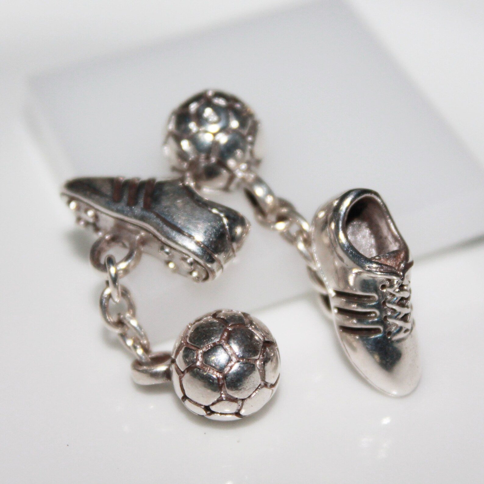 SOCCER BALL Cufflinks Solid 925 Silver Football Cufflinks Etsy