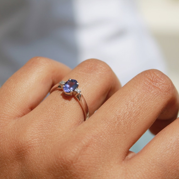Tanzanite engagement rings etsy store