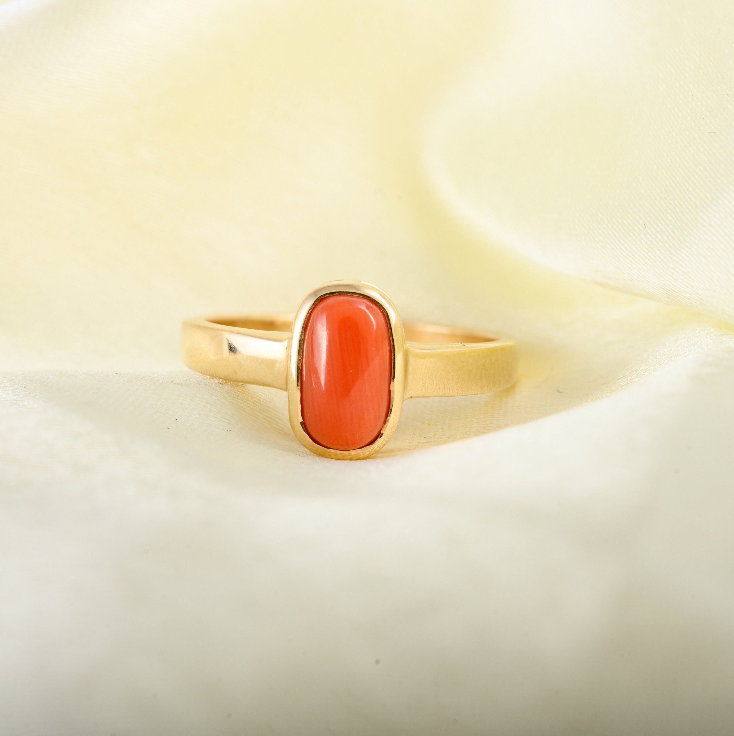 Red Coral Gemstone Ring at Rs 4500/piece | Astro Rings in Jaipur | ID:  2850035783855