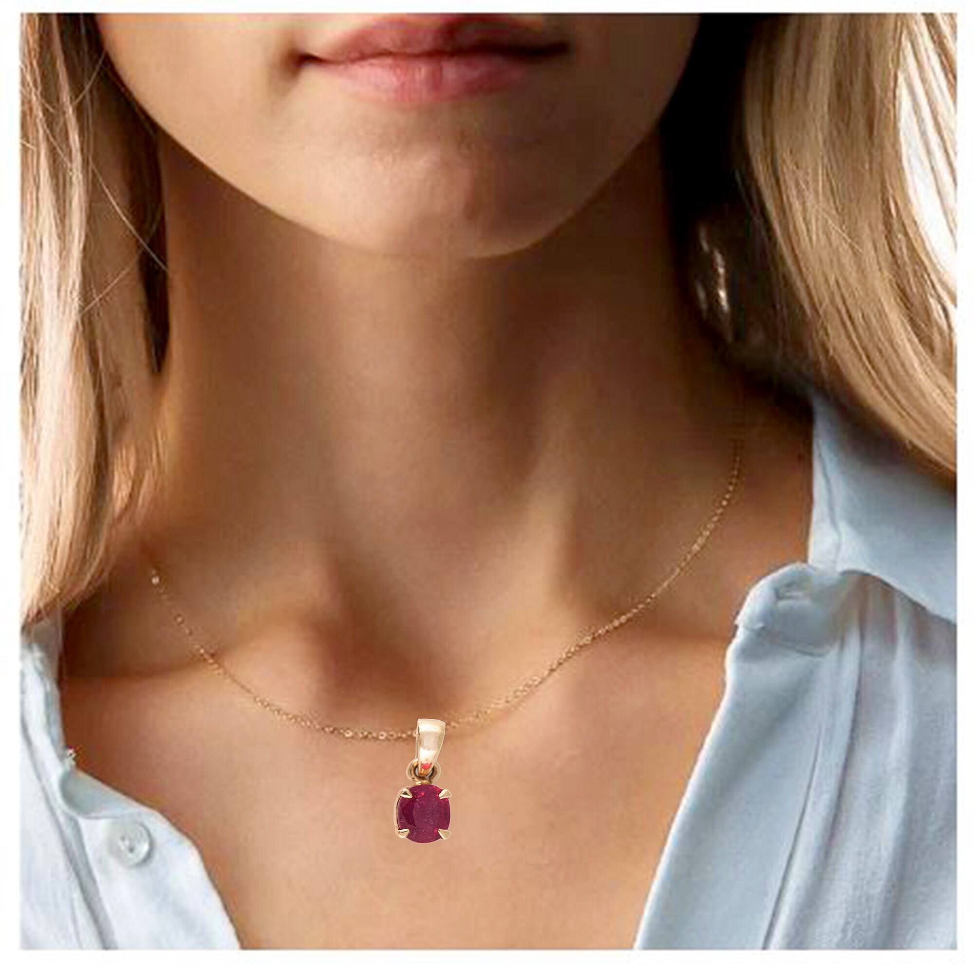 Anello Rubino Significato Rubini Rubino Pietra VONSSY Collana Con