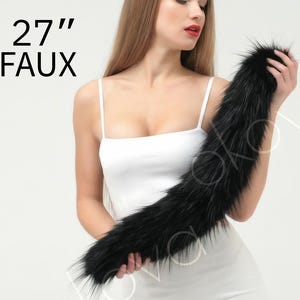 Queue de chat, Queue de chaton, Queue d'animal, Queue personnalisée, Queue de cosplay de chat, Queue de chat noir, Queue velu, Queue Okova