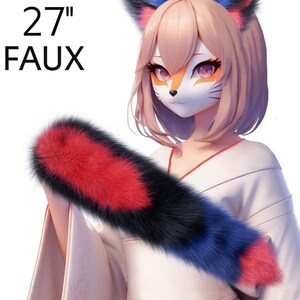 Fox Tail, Cat Tail, Animal tail, Cosplay tail, Kitten Tail, Kitty tail, Cat tail, Okova tail, Petplay tail, Furry tail, Custom tail OKOVA