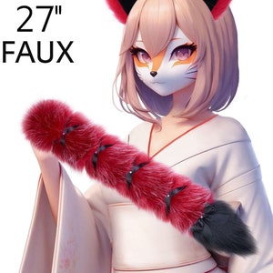 Fox Tail, Cat Tail, Animal tail, Cosplay tail, Kitten Tail, Kitty tail, Cat tail, Okova tail, Petplay tail, Furry tail, Custom tail OKOVA