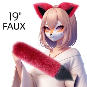 Fox Tail, Cat Tail, Animal tail, Cosplay tail, Kitten Tail, Kitty tail, Cat tail, Okova tail, Petplay tail, Furry tail, Custom tail OKOVA