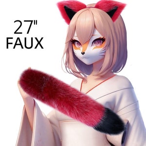 Fox Tail, Cat Tail, Animal tail, Cosplay tail, Kitten Tail, Kitty tail, Cat tail, Okova tail, Petplay tail, Furry tail, Custom tail OKOVA