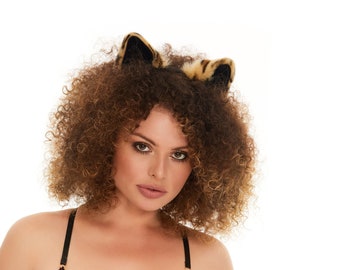 Leopard ears, Leopard ears headband, Cat ears, Cat ears headband, Kitten ears, Realistic Leopard ears, Furry cat ears, Cosplay cat ears