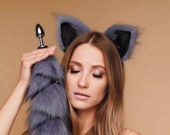 Ears wolf  OKOVA, Cat ears headband, Dog ears headband, Wolf ears headband, Fox ears headband, Kitten ears headband,
