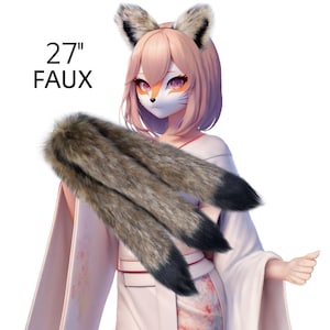 3 tailed kitsune tail, Kitsune tail, Custom tail, OKOVA Tail