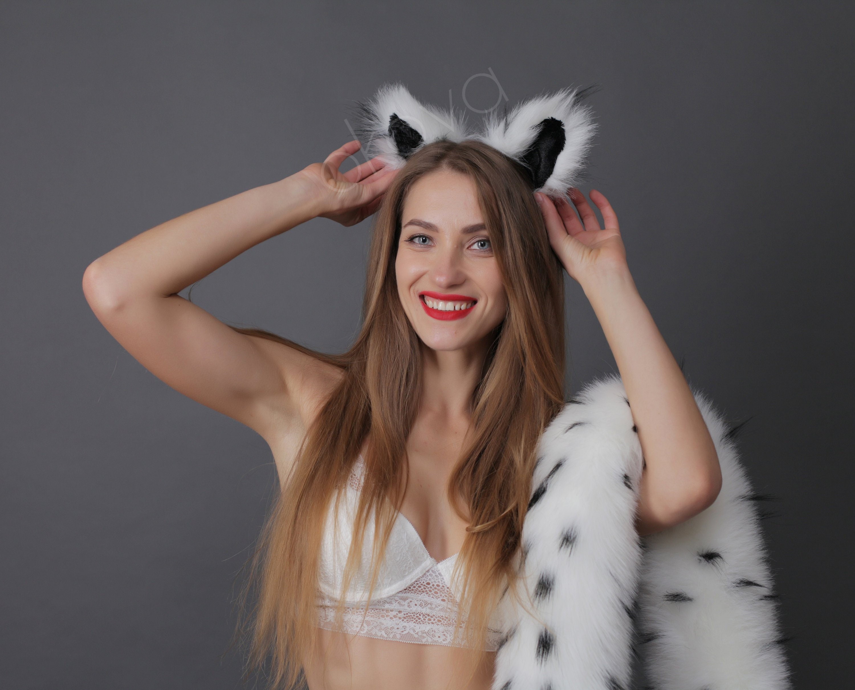 Realistische kattenoren OKOVA Kattenoren hoofdband foto