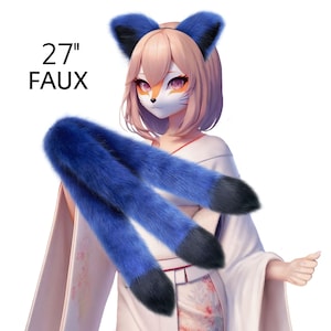 3 tailed kitsune tail, Kitsune tail, Custom tail, OKOVA Tail