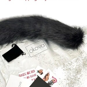 Cola de zorro, cola de gato, cola de animal, cola de cosplay, cola de gatito, cola de gato, cola de Okova, cola de Petplay, cola peluda, cola personalizada OKOVA imagen 7