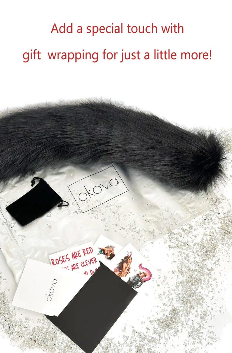 Cola de zorro, cola de gato, cola de animal, cola de cosplay, cola de gatito, cola de gato, cola de Okova, cola de Petplay, cola peluda, cola personalizada OKOVA imagen 7