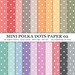 Mini Polka Dot Digital Paper, Polka Dots Digital Paper, Mini Dots Paper ...