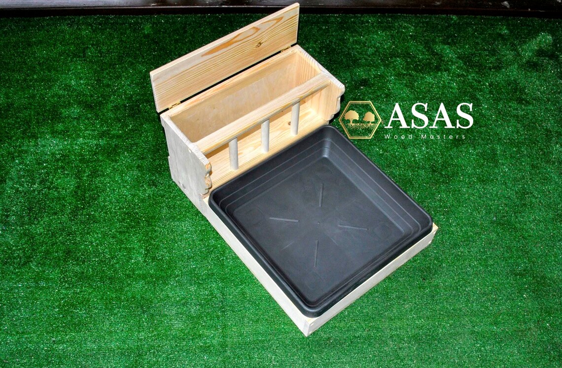 Guinea pig kitchen hay feeder with litter box Guinea Pig Etsy