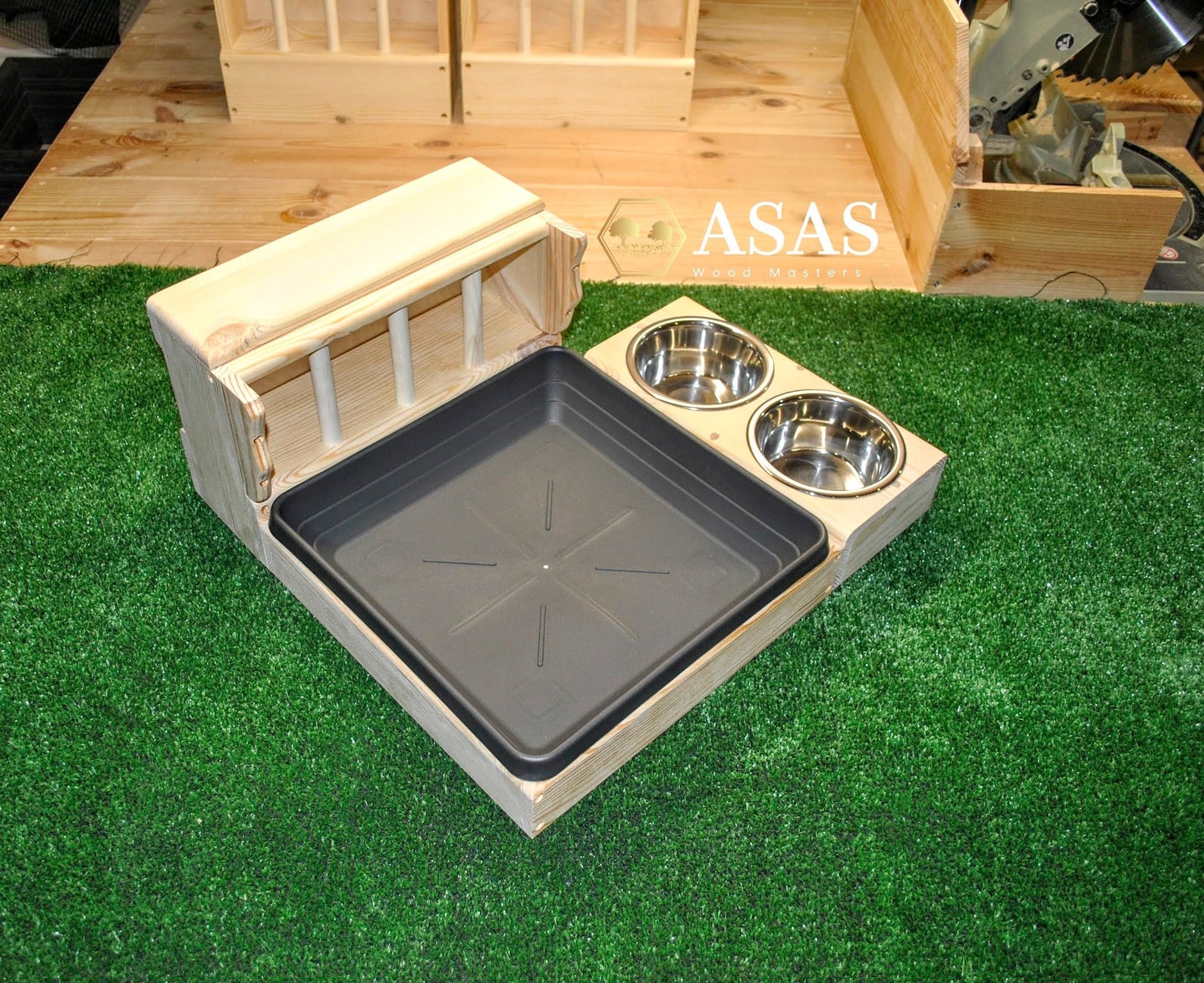 Guinea Pig hay feeder with litter box and food bowl combo Etsy