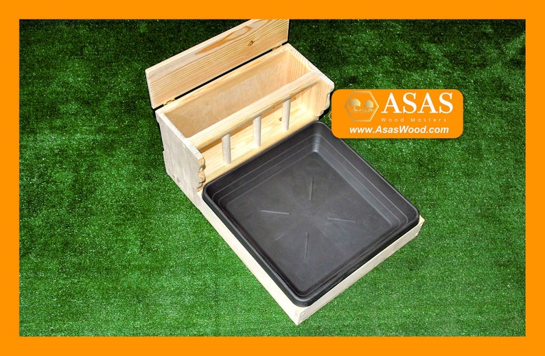 Cute Guinea Pig Litter Box With Hay Feeder / Asaswood Etsy