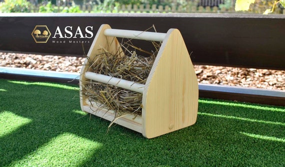 Guinea Pig Hay Rack Hay Feeder Asaswood Etsy