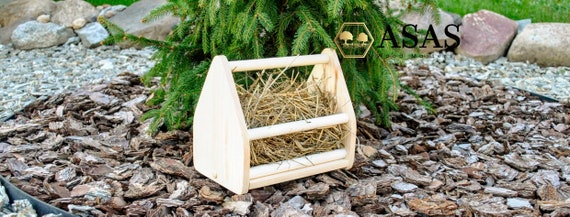 Guinea Pig Hay Rack Hay Feeder Asaswood Etsy