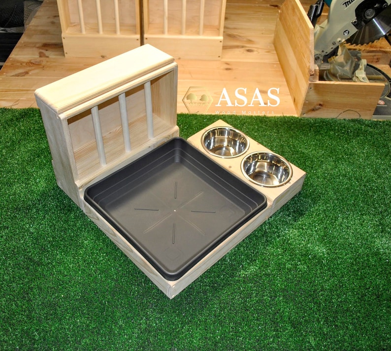 Guinea Pig hay feeder with litter box and food bowl combo Etsy