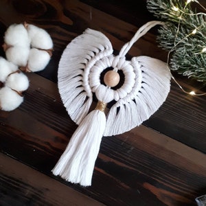 Christmas angel macrame Boho christmas ornaments