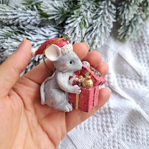 Mouse christmas tree toys Christmas mouse ornament Christmas tree decor