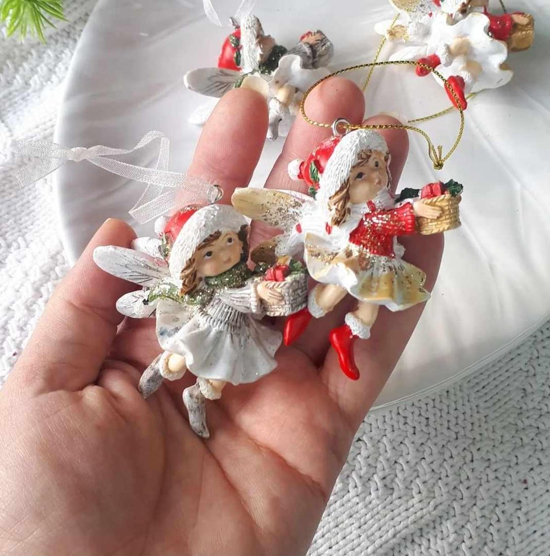 Fairy Christmas Ornaments White and Red Christmas Fairy Doll Christmas — free download