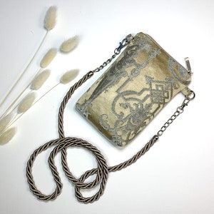 Borsa piccola d'oro. Regalo per lei. Piccola borsa a tracolla. Borsa a tracolla. Custodia per telefono/occhiali