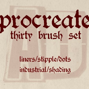 Procreate 30 brush set instant download